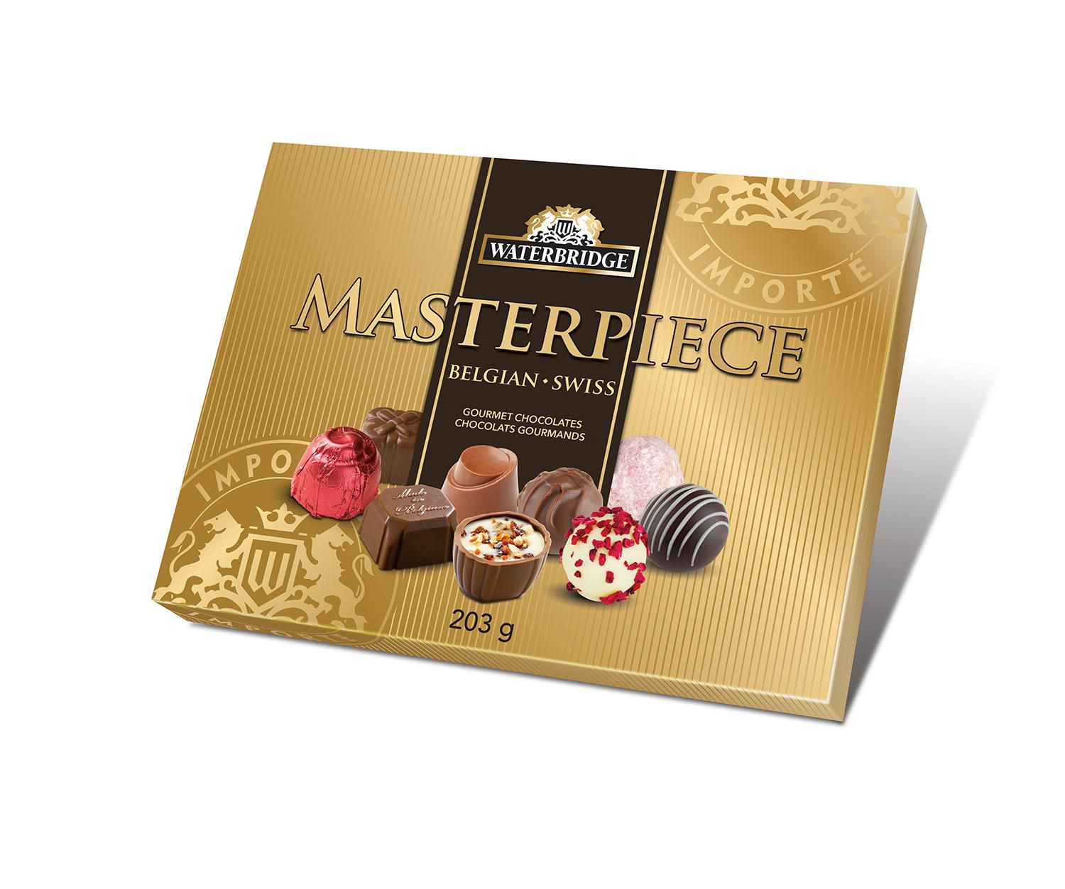 Waterbridge Masterpiece Belgian & Swiss Gourmet Chocolates, 203g/7.1 oz. Box {Imported from Canada}